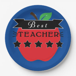 Bester Lehrer Pappteller