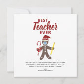 Bester Lehrer Personalisiert Weihnachten (Vorderseite)