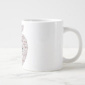 Bester Lehrer überhaupt Apfel-Wortkunst-Kaffeetass Jumbo-Tasse (Rechts)