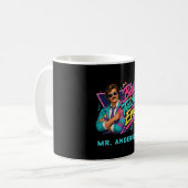 Bester Lehrer überhaupt! Benutzerdefiniert 80er Re Kaffeetasse (Vorderseite Links)