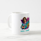 Bester Lehrer überhaupt! Benutzerdefiniert 80er Re Kaffeetasse (Vorderseite Links)