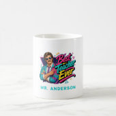 Bester Lehrer überhaupt! Benutzerdefiniert 80er Re Kaffeetasse (Mittel)