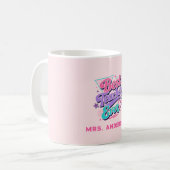 Bester Lehrer überhaupt! Benutzerdefinierter Retro Kaffeetasse (Vorderseite Links)