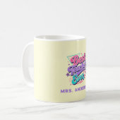 Bester Lehrer überhaupt! Benutzerdefinierter Retro Kaffeetasse (Vorderseite Links)