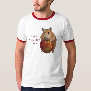 Bester Lehrer überhaupt: Hamster mit Apple: Kunst T-Shirt