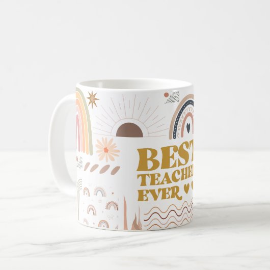 bester Lehrer überhaupt Kaffeetasse (Vorderseite Links)