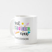 Bester Lehrer überhaupt Kaffeetasse (Vorderseite Links)