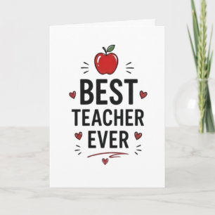 Bester Lehrer überhaupt  Karte