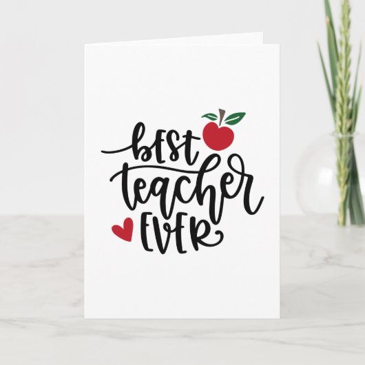 Bester Lehrer überhaupt Karte (Vorderseite)