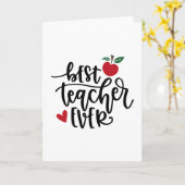 Bester Lehrer überhaupt Karte (Gelbe Blume)