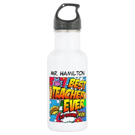 Bester Lehrer überhaupt kundenspezifisch Trinkflasche (Vorderseite)