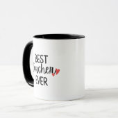 'Bester Lehrer überhaupt' Lehrer-Dankeschön-Gesche Tasse (Vorderseite Links)