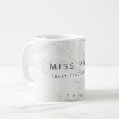 (BESTER LEHRER ÜBERHAUPT) MARMOR KAFFEETASSE (Vorderseite Links)