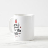 Bester Lehrer überhaupt Personalisiert Kaffeetasse (Vorderseite Links)