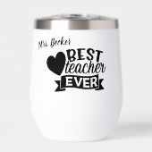 Bester Lehrer überhaupt personalisiert schwarz (Vorderseite)
