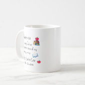 Bester Lehrer überhaupt – Persönlicher Name Kaffeetasse (Vorderseite Links)