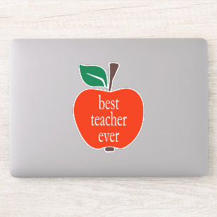 Bester Lehrer überhaupt Roter Grüner Apfel Kleinbu Aufkleber