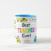 "Bester Lehrer überhaupt" Rudy & Rocky Tasse (Zentrum)