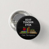 Bester Lehrer überhaupt Tafel Button (Vorne & Hinten)