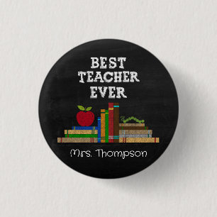 Bester Lehrer überhaupt Tafel Button