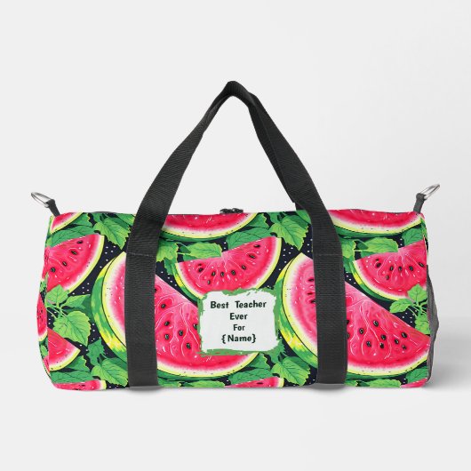 Bester Lehrer überhaupt – Wassermelonen-Dufflebag Duffle Bag (Vorderseite)