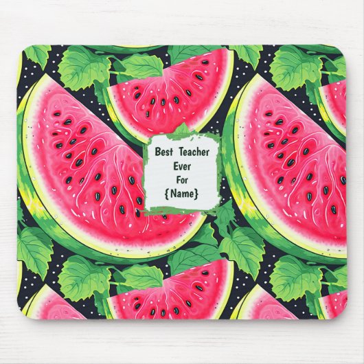 Bester Lehrer überhaupt – Wassermelonen-Mauspad Mousepad (Vorne)