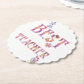 Bester Lehrer Untersetzer (angewinkelt)