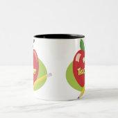 Bester Lehrer Zweifarbige Tasse (Mittel)