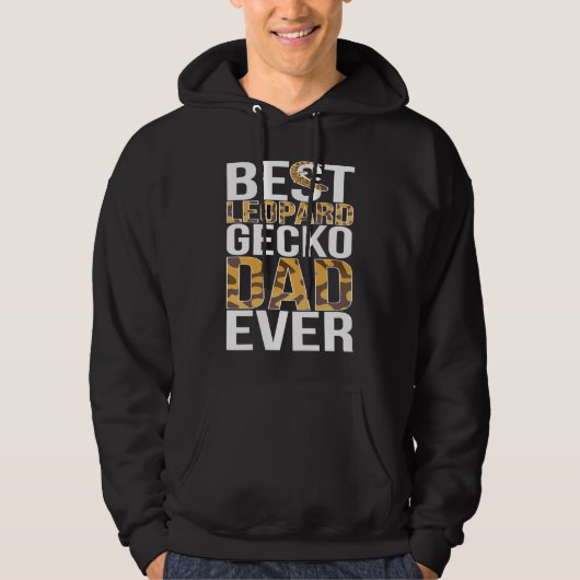Bester Leopard-Gecko-Vater Aller Zeiten Leopard-Ge Hoodie (Vorderseite)