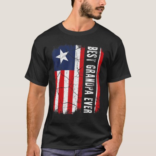 Bester liberianischer Großvater je Liberia Großvat T-Shirt (Vorderseite)