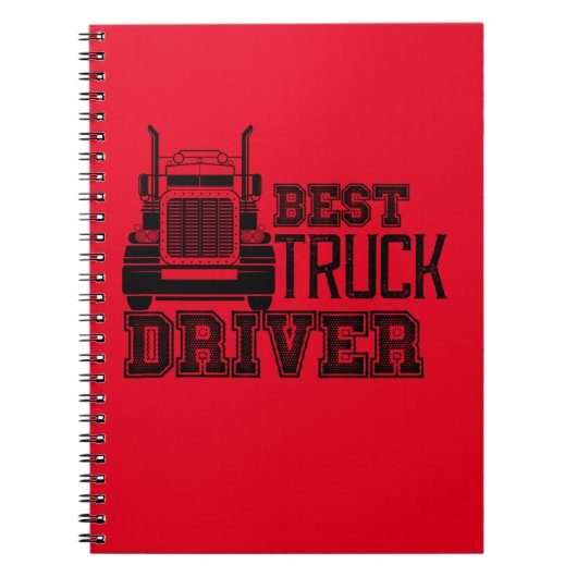 Bester LKW-Fahrer Notizblock (Vorderseite)