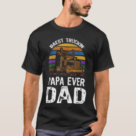 Bester LKW Papa je LKW Fahrer Vatertag T-Shirt