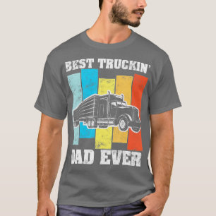 Bester LKWin Papa Big Rig Semi Trailer Truck D T-Shirt