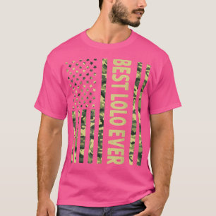 Bester Lolo Ever US-Amerikanische Flagge Lustiger T-Shirt