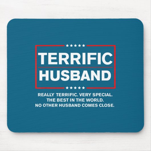 Bester lustiger Ehemann Trump Terrifischer Ehemann Mousepad (Vorne)