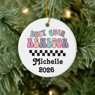 Bester Makler aller Zeiten Keramik Ornament