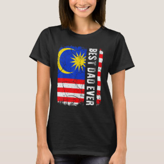 Bester malaysischer Vater überhaupt Malaysia-Flagg T-Shirt