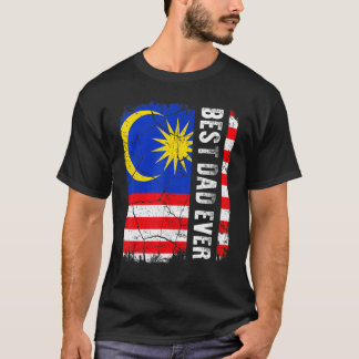 Bester malaysischer Vater überhaupt Malaysia-Flagg T-Shirt