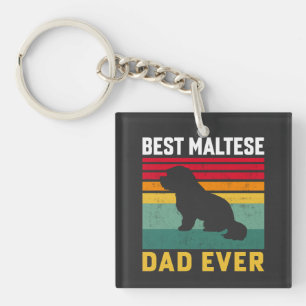 Bester malteser-Vater überhaupt, Malteser-Hundepap Schlüsselanhänger