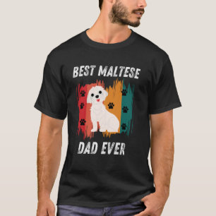 Bester maltesischer Vater je Funny maltesischer Va T-Shirt