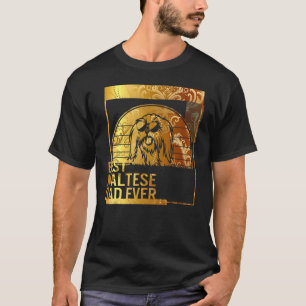 Bester maltesischer Vater je Hundedad für Männer H T-Shirt