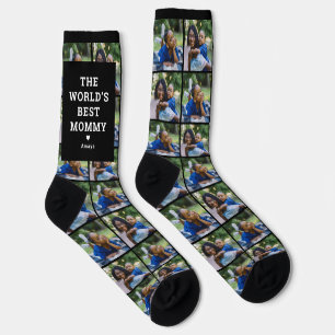 Bester Mama der Welt Foto-Collage Socken
