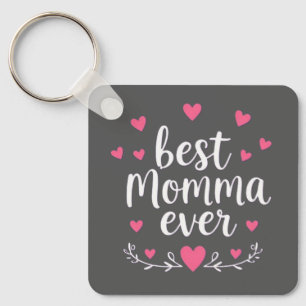 bester Mama ever grau Schlüsselanhänger