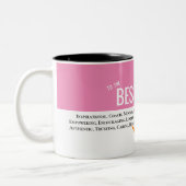 Bester Manager Chef, Boss-Nachricht wirklicher Che Zweifarbige Tasse (Links)
