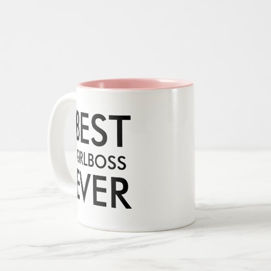 Bester Manager je | Geschenk des Büros Zweifarbige Tasse (Vorderseite Links)