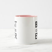 Bester Manager je | Geschenk des Büros Zweifarbige Tasse (Mittel)