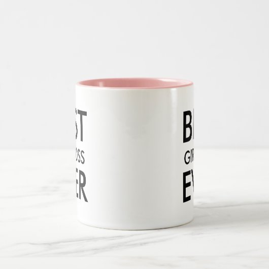 Bester Manager je | Geschenk des Büros Zweifarbige Tasse (Mittel)