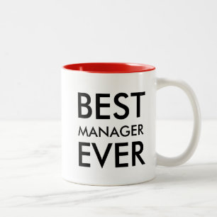 Bester Manager je Geschenk des Büros Zweifarbige Tasse
