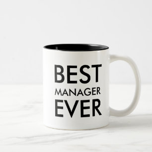 Bester Manager je   Office-Geschenk zum Personalis Zweifarbige Tasse