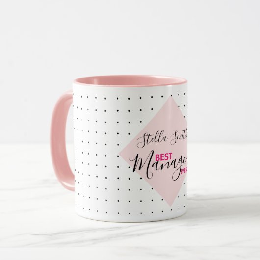 Bester Manager, Mentor je Tasse (Vorderseite Links)